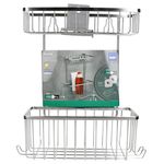 Duschregal ARONA mit zwei Körben aus Edelstahl - 20094_Bild_2