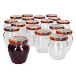 18er Set Marmeladenglas Vaso Orcio 212ml + To63 Deckel Obst_Bild_1
