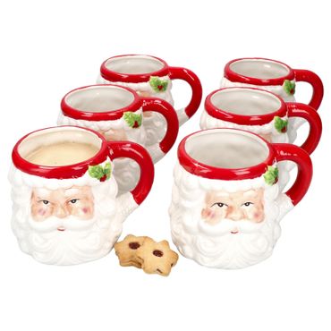 6er Set Kaffeebecher Santa Claus 450ml - 24306351_Bild_1