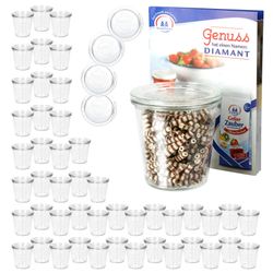 WECK-Sturzglas-290ml-hoch-mit-Deckel-48er-Set.jpg 1/5L Gläser mit 48 Glasdeckeln inkl. Gelierzauber Rezeptheft von Diamantzucker_Bild_5