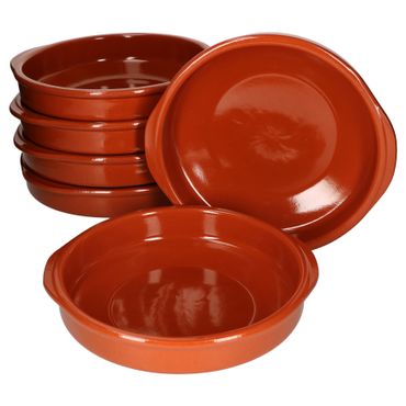6er Set Cazuela Tonschale Bernd mit Griffen 24cm XL - 99504_Bild_1