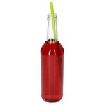 12er Set Geradhalsflasche 500 ml + Schraubverschluss Deckel PP 28 Silber Aluminium_Bild_5