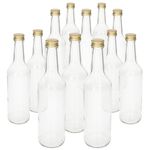 12er Set Geradhalsflasche 500 ml + Schraubverschluss Gold _Bild_2