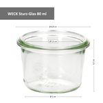 12er Set Weck Gläser 80ml Sturzgläser mit 12 Frischhaltedeckeln inkl. Gelierzauber Rezeptheft von Diamantzucker_Bild_5