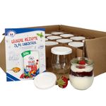 12er Set Weck Gläser 220 ml Tulpengläser mit 12 Frischhaltedeckeln inkl. Gelierzauber Rezeptheft von Diamantzucker FÜR KÜCHENMASCHINE_Bild_4