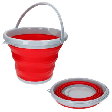 Eimer faltbar 10 ltr rot_Bild_1