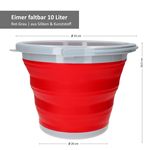 Eimer faltbar 10 ltr rot_Bild_6