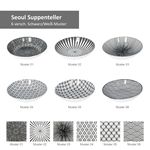 6er Set Suppenteller Seoul 20cm schwarz & weiß _Bild_5