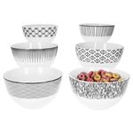 6er Set Müslischale Seoul 14cm schwarz & weiß _Bild_1
