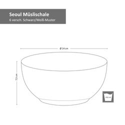 Hit-Seoul-Mueslischalen-Bemassung.jpg 6er Set Müslischale Seoul 14cm schwarz & weiß _Bild_5
