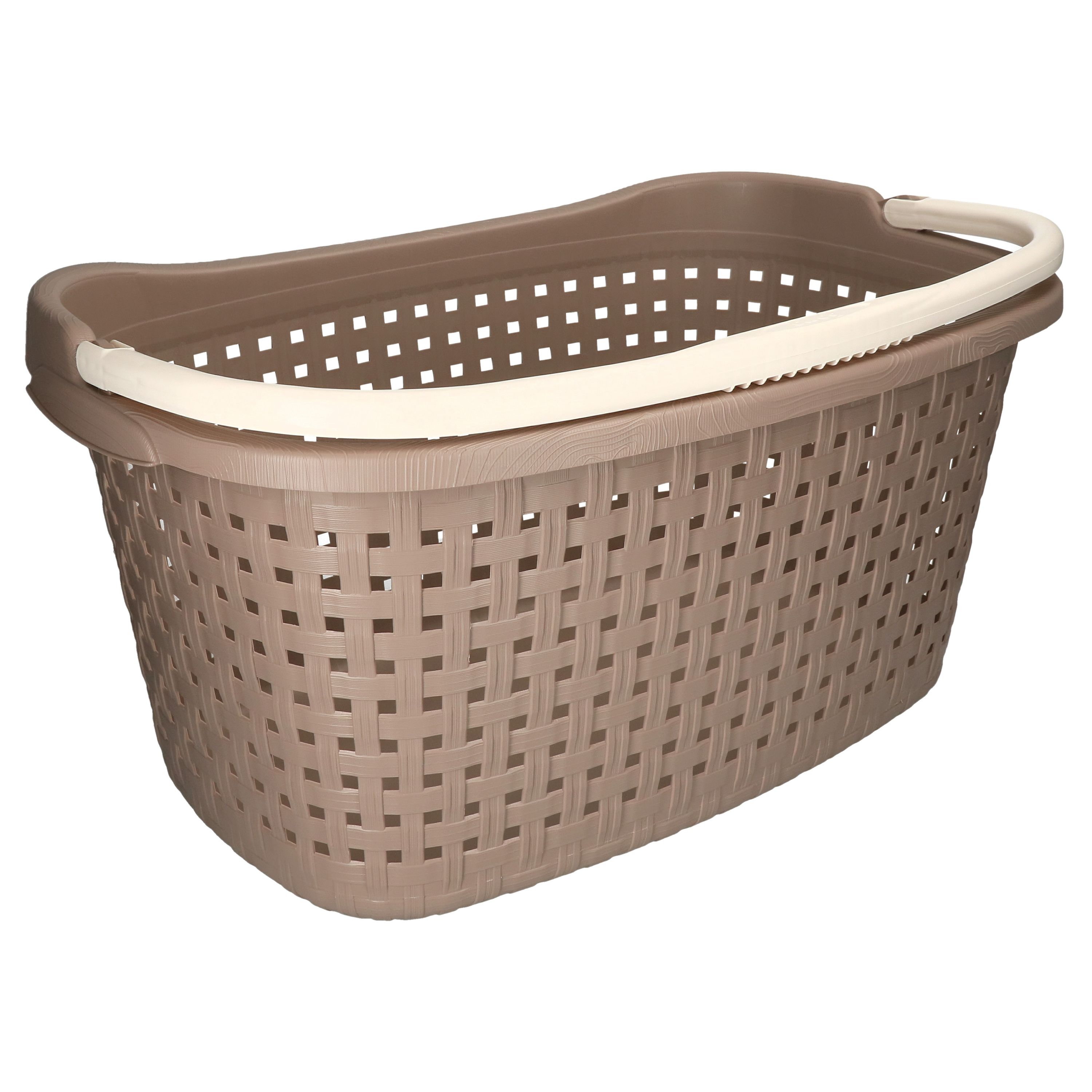 Wäschekorb Canasta rechteckig 40L 60 x 40 x 30 cm braun | MamboCat