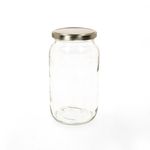 6er Set Rundglas 1062 ml To 82 Silberner Deckel incl. Diamant Gelierzauber Rezeptheft_Bild_2