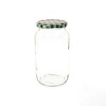 12er Set Rundglas 1062 ml To 82 grün karierter Deckel incl. Diamant Gelierzauber Rezeptheft_Bild_2