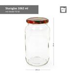 6er Set Rundglas 1062 ml To 82 Obst Dekor Deckel incl. Diamant Gelierzauber Rezeptheft_Bild_3