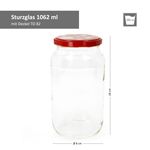 6er Set Rundglas 1062 ml To 82 Fliegenpilz Deckel incl. Diamant Gelierzauber Rezeptheft_Bild_3