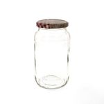 12er Set Rundglas 1062 ml To 82 Holz Herz rot Deckel incl. Diamant Gelierzauber Rezeptheft_Bild_2