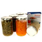 6er Set Rundglas 720 ml To 82 silberner Deckel incl. Diamant Gelierzauber Rezeptheft_Bild_1