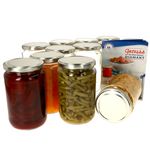 12er Set Rundglas 720 ml To 82 silberner Deckel incl. Diamant Gelierzauber Rezeptheft_Bild_1