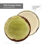 6er Set Rundglas 720 ml To 82 Holzdekor Deckel incl. Diamant Gelierzauber Rezeptheft_Bild_4