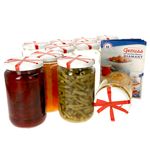 12er Set Rundglas 720 ml To 82 Schleifendekor Deckel incl. Diamant Gelierzauber Rezeptheft_Bild_4