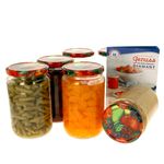 6er Set Rundglas 720 ml To 82 Obst Deckel incl. Diamant Gelierzauber Rezeptheft_Bild_1