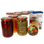 12er Set Rundglas 720 ml To 82 Obst Deckel incl. Diamant Gelierzauber Rezeptheft_Bild_1