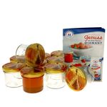 12er Set Sturzglas 125 ml Carino To 66 Deckel mit Honigwabe incl. Diamant Gelierzauber Rezeptheft_Bild_1