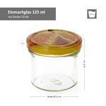 100er Set Sturzglas 125 ml Carino To 66 Deckel mit Honigwabe incl. Diamant Gelierzauber Rezeptheft_Bild_3