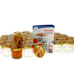 100er Set Sturzglas 125 ml Carino To 66 Deckel mit Honigwabe incl. Diamant Gelierzauber Rezeptheft_Bild_1