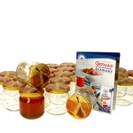 50er Set Rundglas 212 ml nieder Carino To 66 Deckel mit Honigwabe incl. Diamant Gelierzauber Rezeptheft_Bild_1