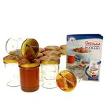 12er Set Sturzglas 230 ml HOCH Carino To 66 Deckel mit Honigwabe incl. Diamant Gelierzauber Rezeptheft_Bild_1