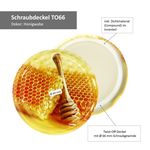 25er Set Sturzglas 230 ml HOCH Carino To 66 Deckel mit Honigwabe incl. Diamant Gelierzauber Rezeptheft_Bild_4