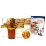 50er Set Sturzglas 230 ml HOCH Carino To 66 Deckel mit Honigwabe incl. Diamant Gelierzauber Rezeptheft_Bild_1