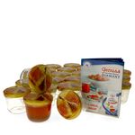 25er Set Sturzglas 230 ml Carino To 82 Deckel mit Honigwabe incl. Diamant Gelierzauber Rezeptheft_Bild_1