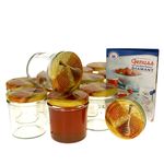 12er Set Sturzglas 350 ml Carino To 82 Deckel mit Honigwabe incl. Diamant Gelierzauber Rezeptheft_Bild_1