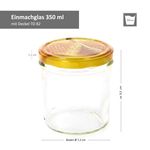 50er Set Sturzglas 350 ml Carino To 82 Deckel mit Honigwabe incl. Diamant Gelierzauber Rezeptheft_Bild_3