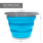 Eimer faltbar 10 ltr türkis_Bild_7
