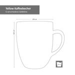 6er Set Kaffeebecher Yellow_Bild_5