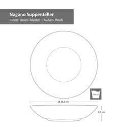 24327224-Hit-Nagano-Suppenteller-Bemassung.jpg 18tlg. Tellerset Nagano schwarz / weiß für 6 Personen_Bild_9