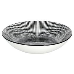 24327224-Hit-Nagano-Suppenteller-Einzeln-Frontal.jpg 18tlg. Tellerset Nagano schwarz / weiß für 6 Personen_Bild_5