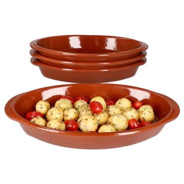 4er Set Ovale Auflaufform Boris Ton 32x18cm M 99519_Bild_1