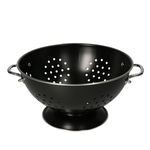 Seiher / Sieb 23cm in Schwarz für die Küche im Retro-Stil_Bild_2