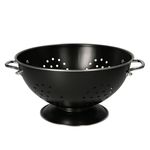 Seiher / Sieb 23cm in Schwarz für die Küche im Retro-Stil_Bild_3