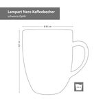 6er Set Kaffeebecher Lampart Nero schwarz 340ml_Bild_4