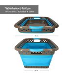 Wäschekorb faltbar 61x44 grau-blau_Bild_5