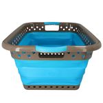 Wäschekorb faltbar 61x44 grau-blau_Bild_2