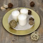 6er Set Platzteller Gold Glitzer 33cm_Bild_2