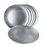 6er Set Platzteller Metallic Silber 33cm_Bild_1