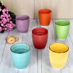 24326762-Kaffebecher-OhneHenkel-6er-Ambiente-01.jpg 6er Set Kaffeebecher Uni Bunt OHNE Henkel_Bild_4