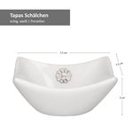 12tlg. Tapas Schälchen Weiß 7x7cm - 24303375_Bild_4